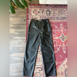 Madewell Black Leather Pants